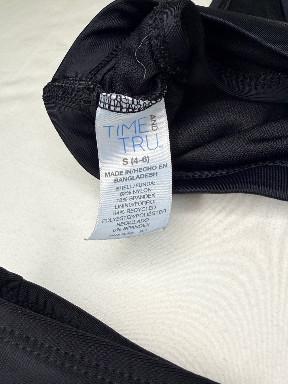 Black Bikini Set with Ruffle Bottom - Picture 6 of 6